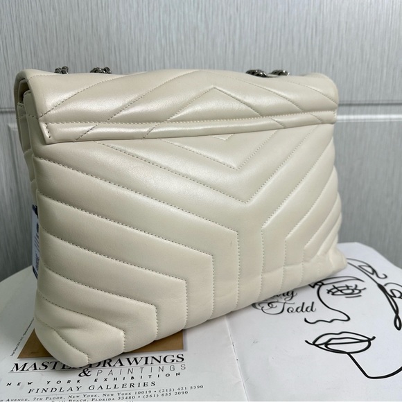 Authentic Saint Laurent paries white 2020Loulou leather bag - Picture 8 of 12